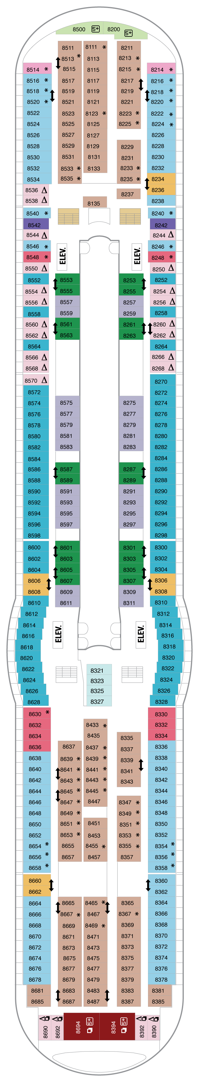 Deck plan of 8