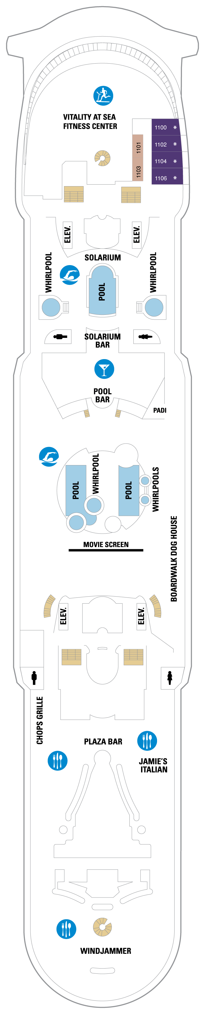 Deck plan of 11